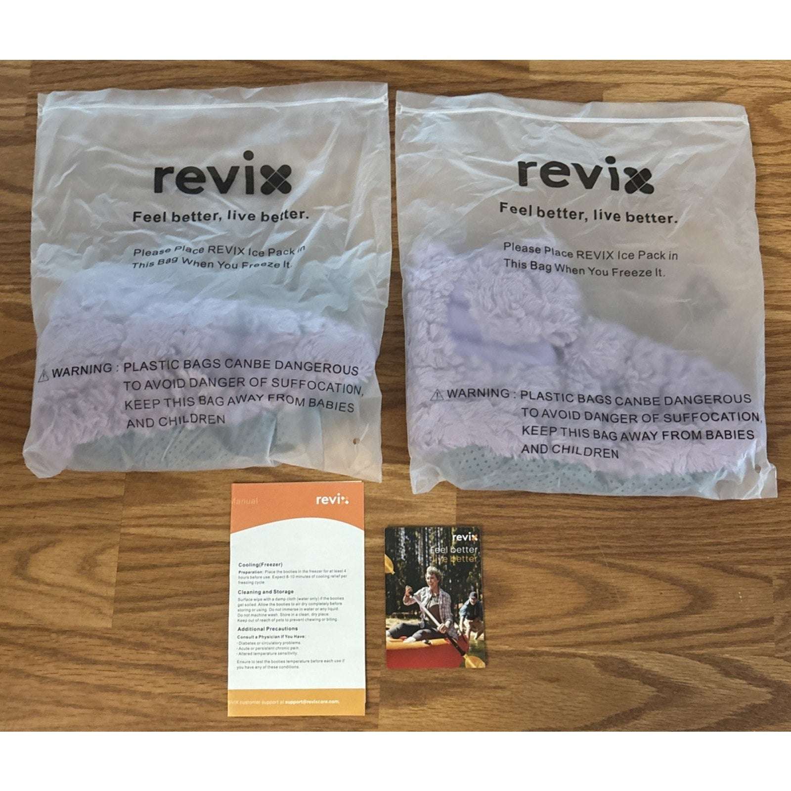 REVIX Microwavable & Freezable Booties Feet Ankle Warmers Hot/Cold Socks