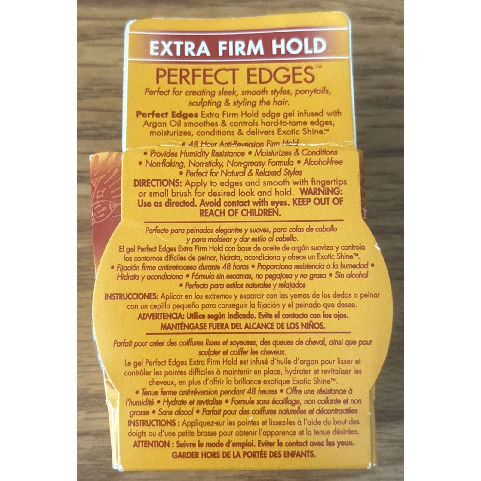 Creme Of Nature Perfect Edges Argan Oil 48 HR Extra Firm Hold Hair Styling Gel
