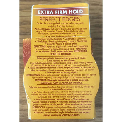 Creme Of Nature Perfect Edges Argan Oil 48 HR Extra Firm Hold Hair Styling Gel