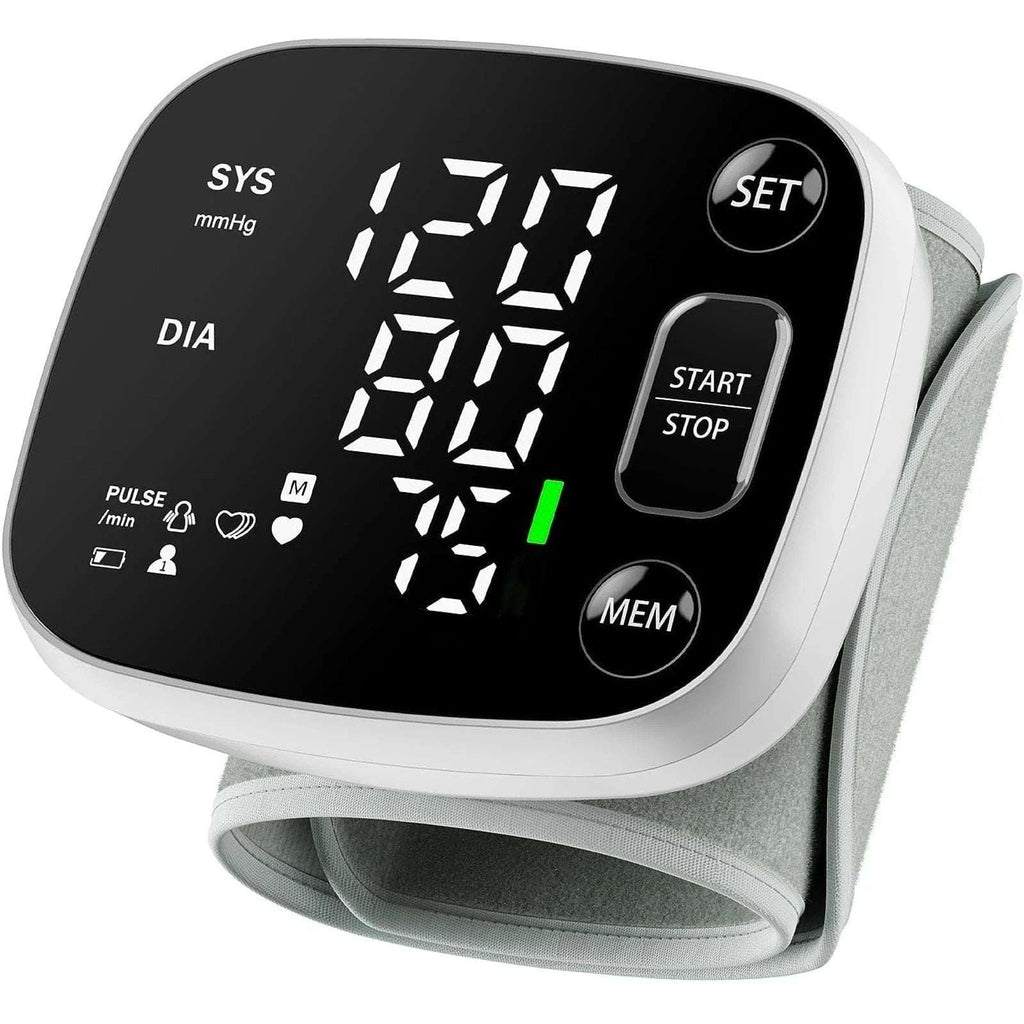 Oklar Automatic Blood Pressure Wrist Monitor for Home Use Rechargeable w/ Voice