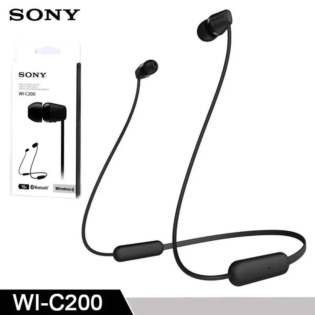 Sony WI-C200 Wireless In-ear Stereo Magnetic Headset Earbuds BT5.0 Calls w/ Mic