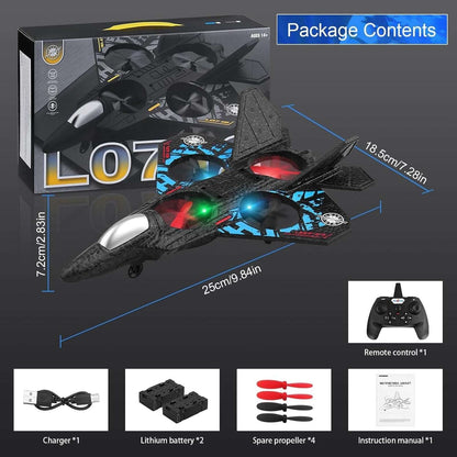 F-22 Raptor Drone2.4GHz RC Remote Control Stunt Plane Easy to Fly L0712 14YRS +