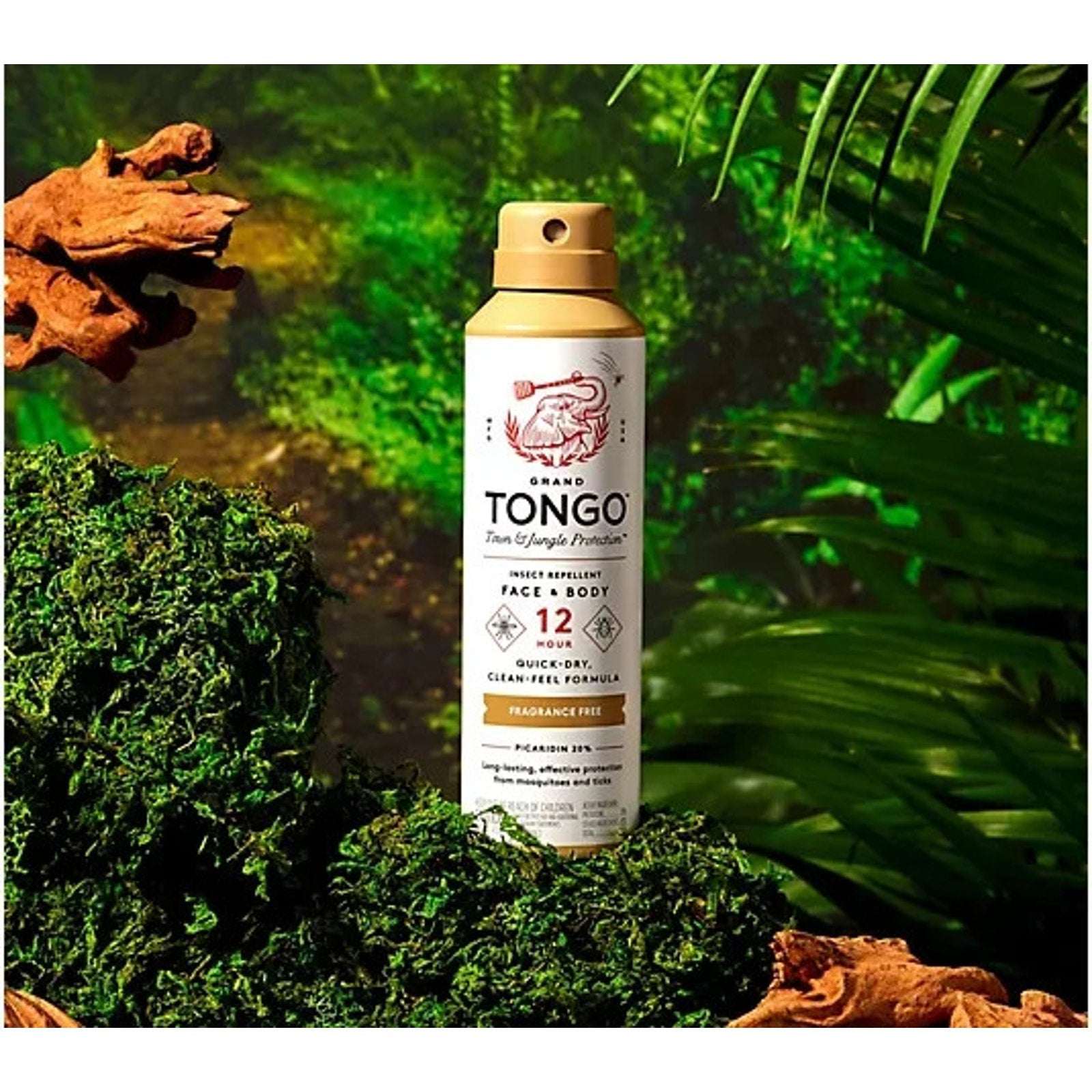 3PK Grand Tongo Insect Repellent Spray Picaridin 20% Deet-Free Mosquitoes Ticks