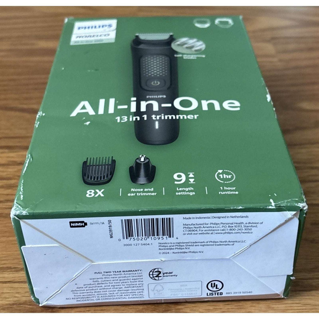 Philips Norelco All-In-One 3000 Series 13-in-1 Beard & Hair Trimmer MG3919/50