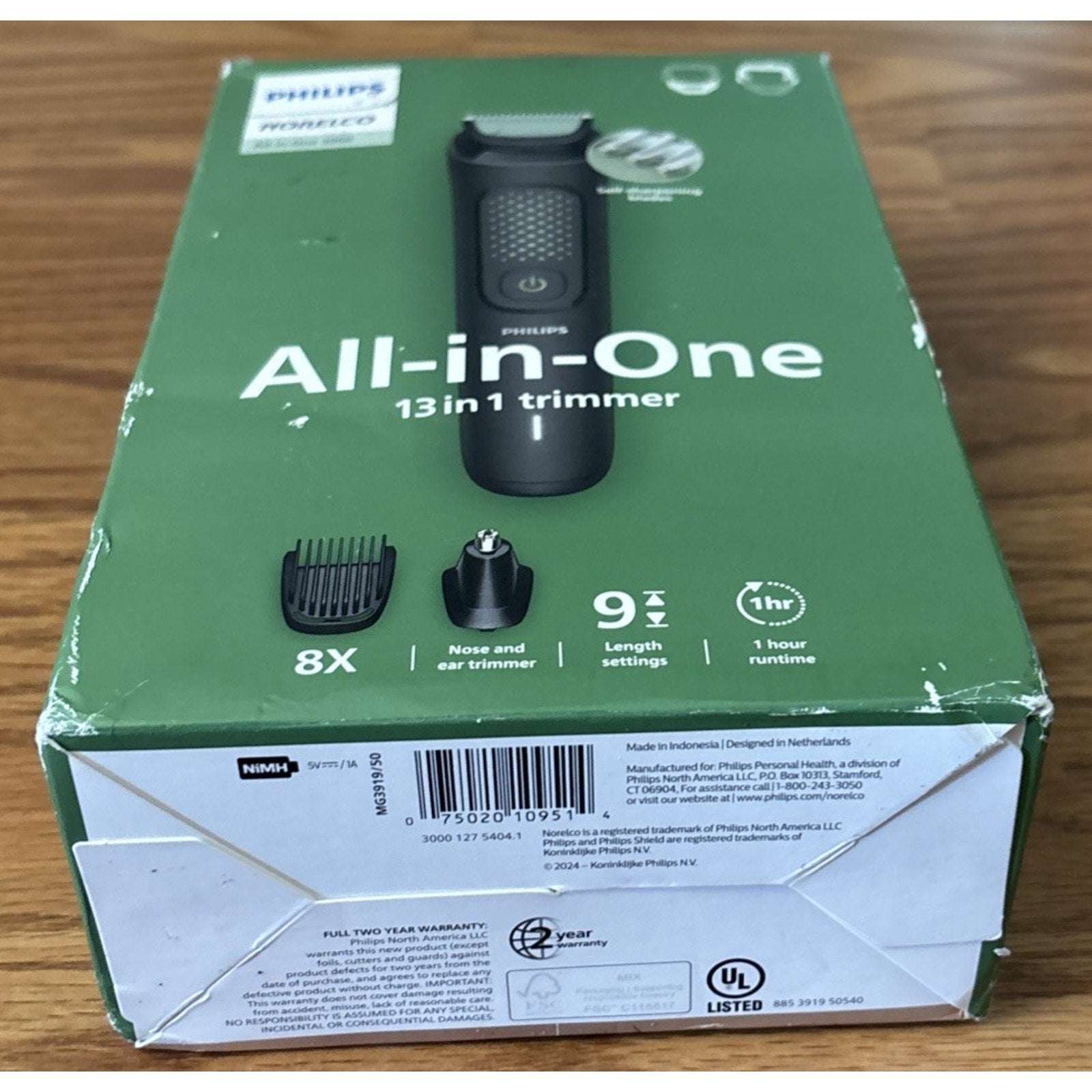 Philips Norelco All-In-One 3000 Series 13-in-1 Beard & Hair Trimmer MG3919/50