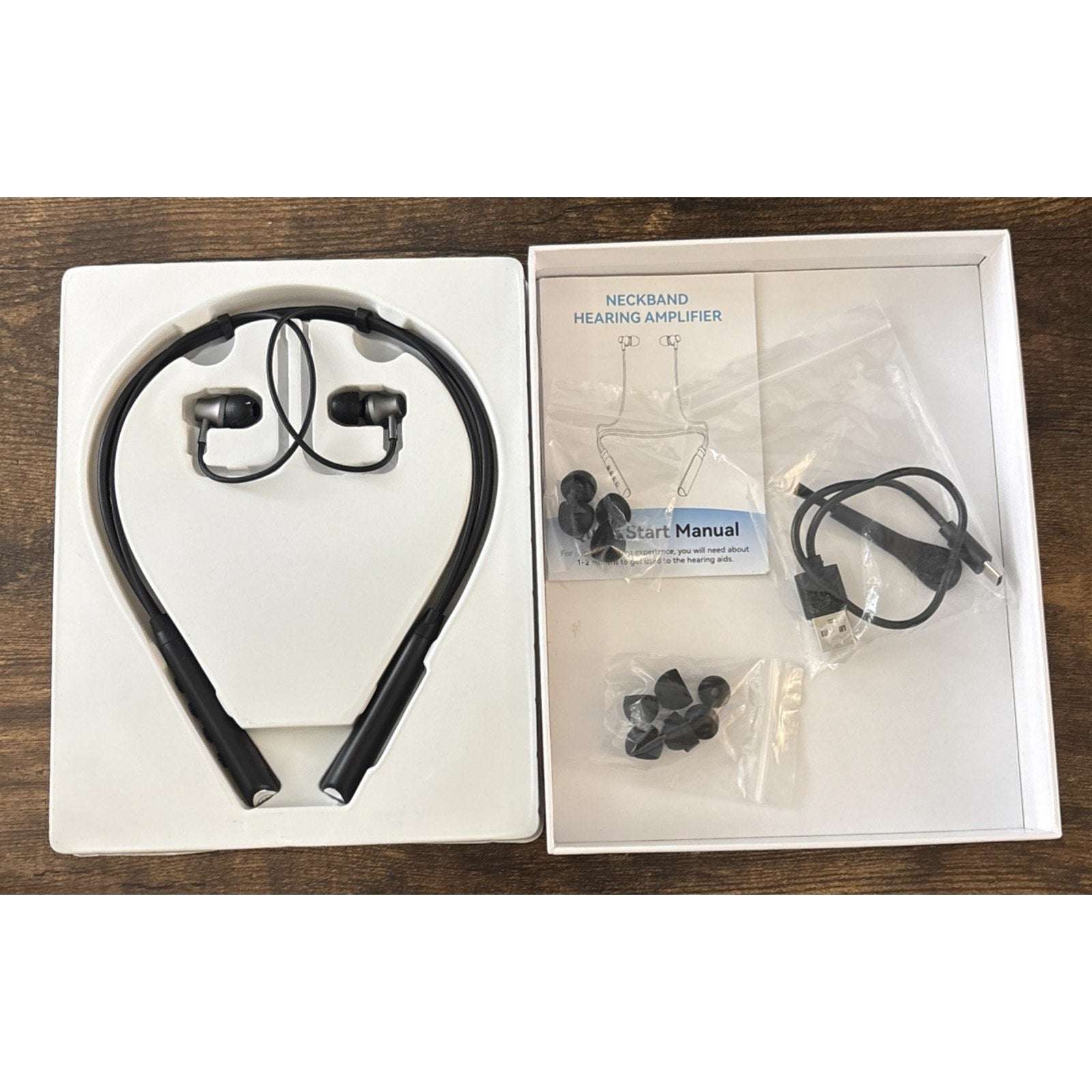 Bluetooth Hearing Aid for Seniors Neckband Hearing Amplifier Talk Calls & Music