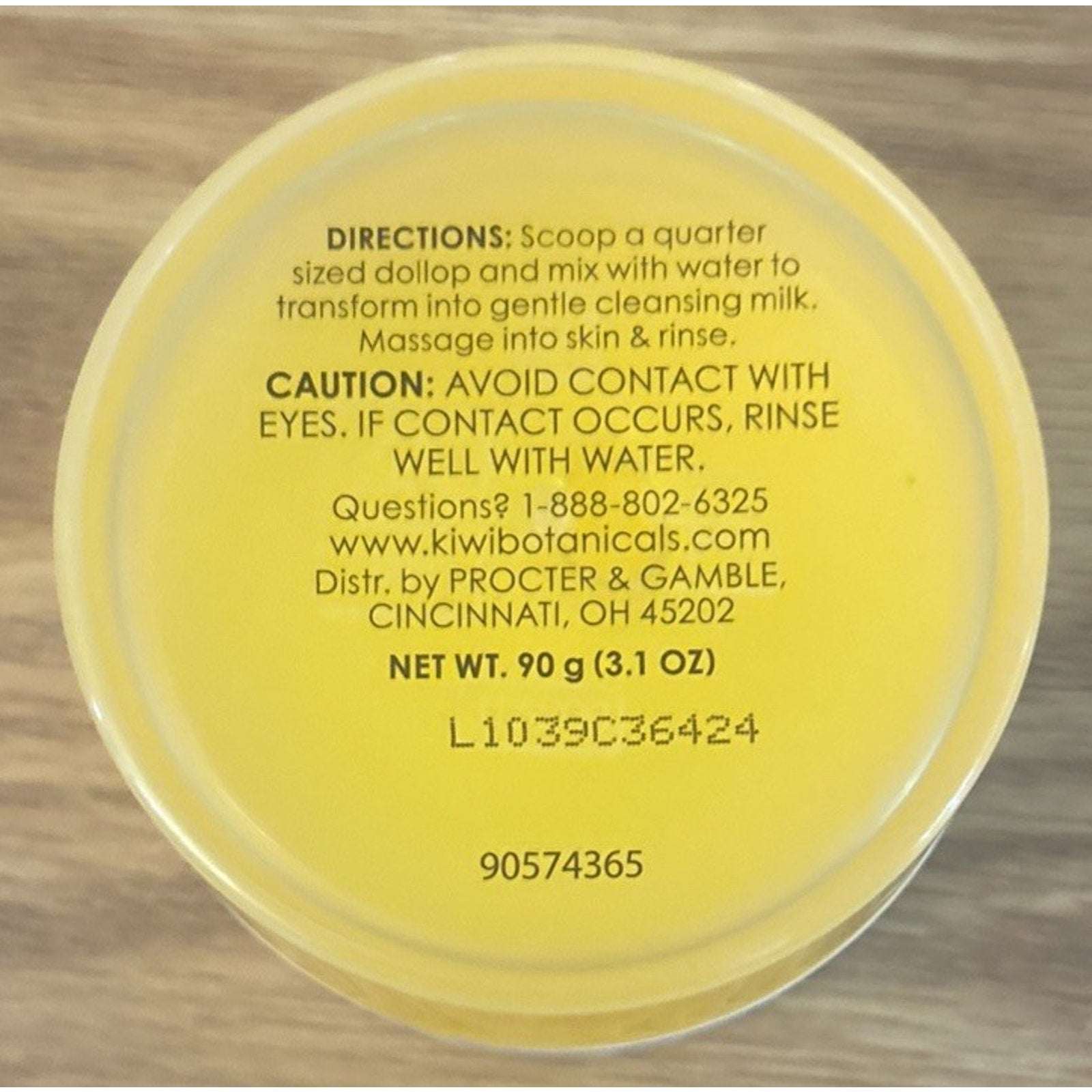 New Zealand Kiwi Botanicals Brightening Manuka Honey Melt Facial Cleanser 3.1oz