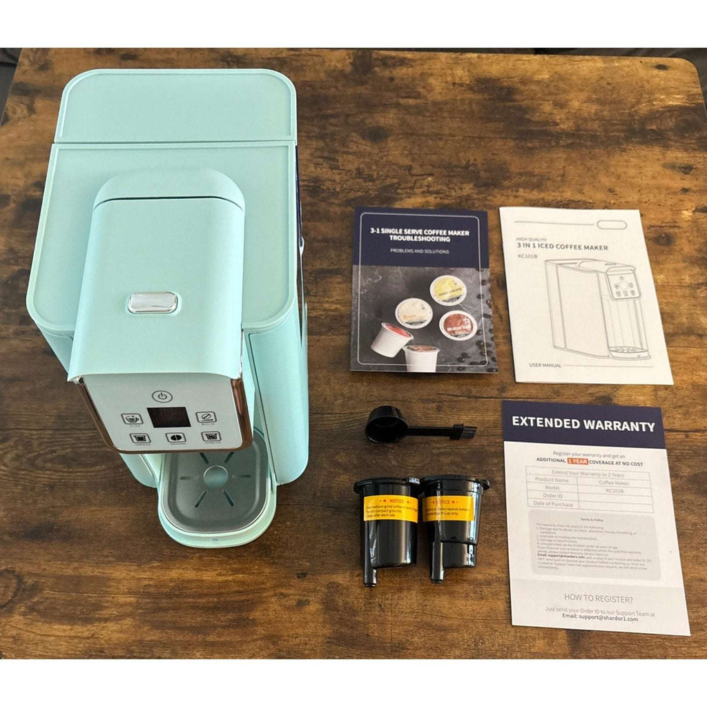 SHARDOR Single Serve Coffee Maker, Hot & Iced Coffee Machine K Cup, Pod & Ground