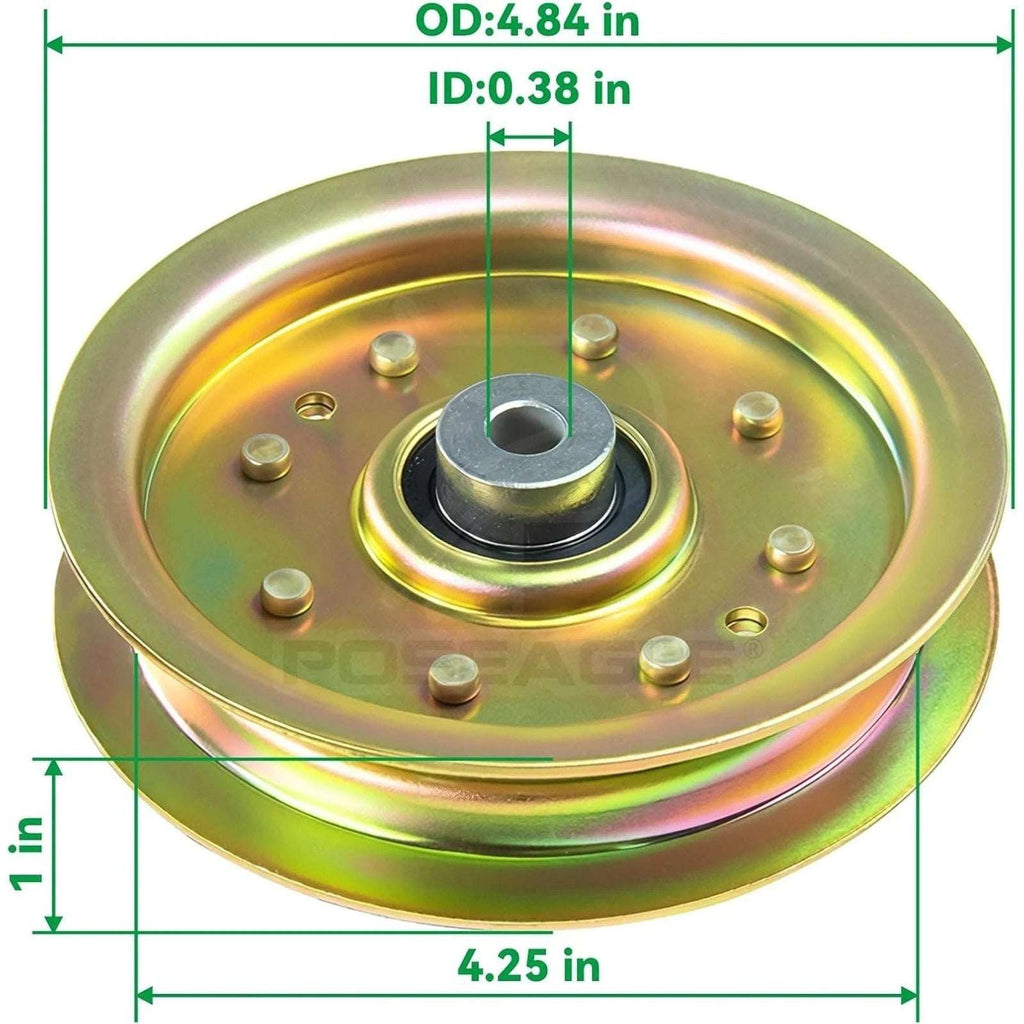 2 Pack Idler Pulley 4.25 Inch Heavy Duty For Cub Cadet 50" RZT50 Mower 75604129B