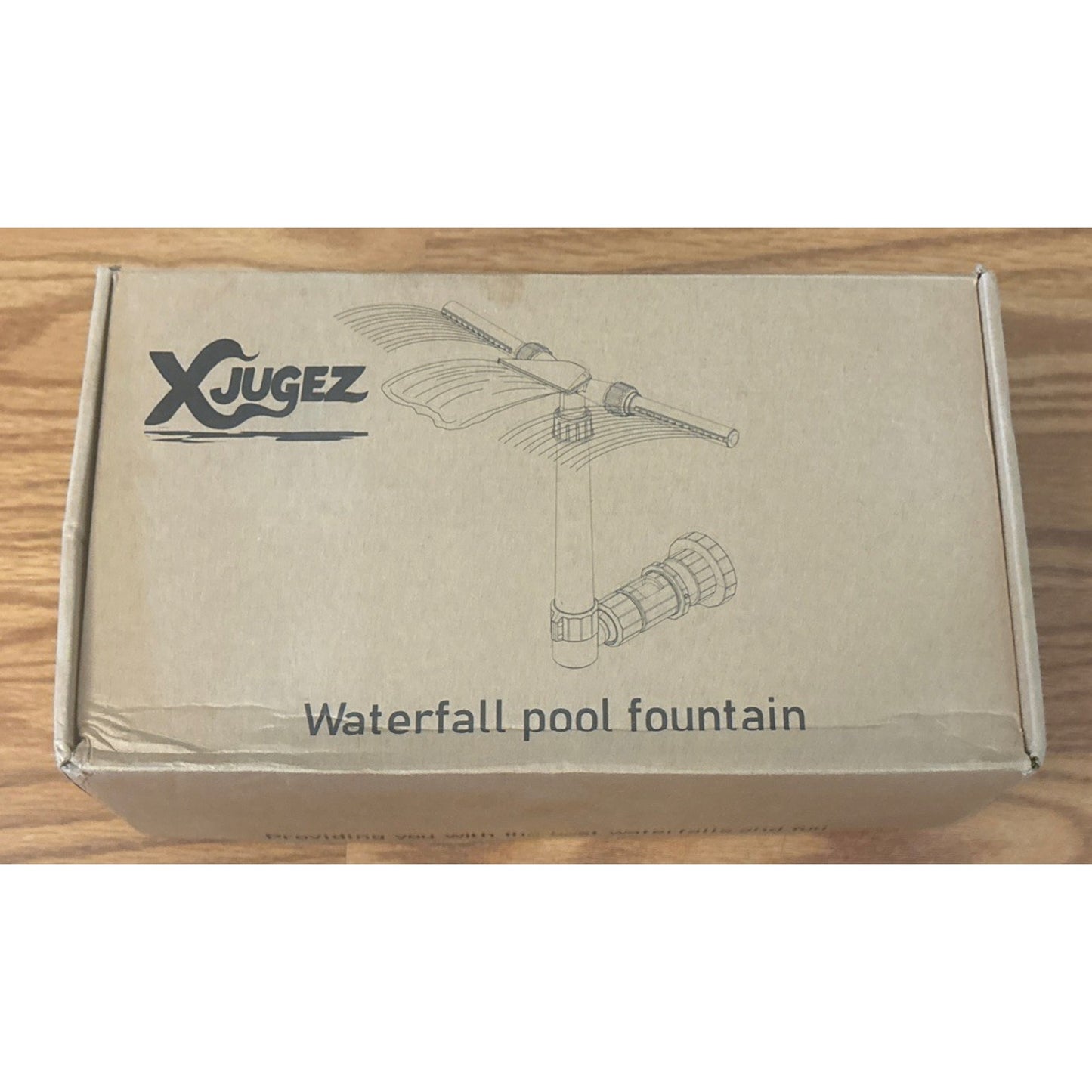 3-Head/2 Mode Pool Waterfall Sprinkler Fountain 360° Adjustable Above/In Ground