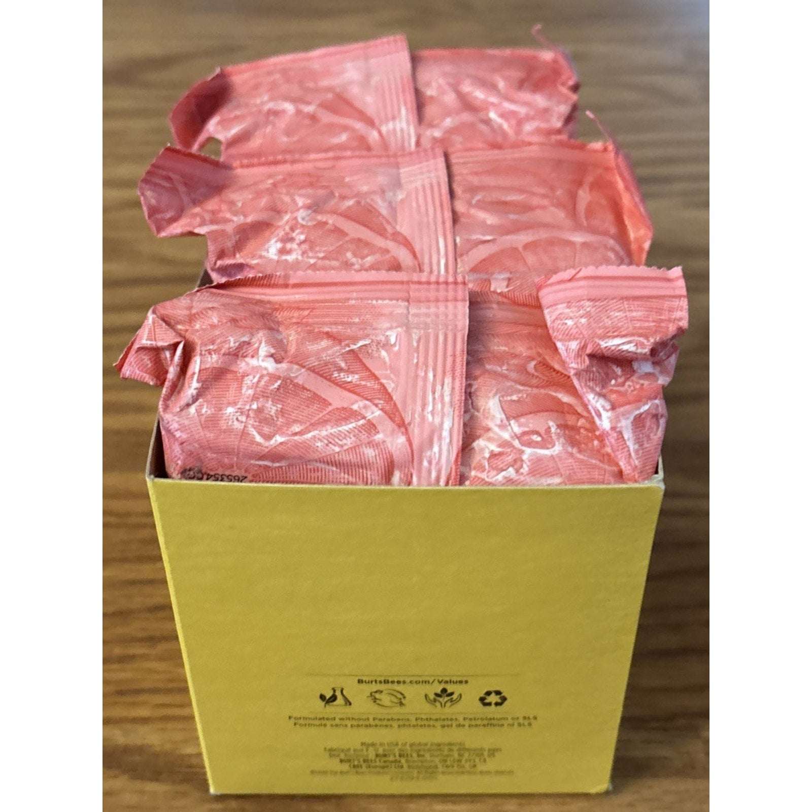 3 Packs Burt's Bees Facial Cleansing Towelettes Pink Grapefruit 90 Total Wipes