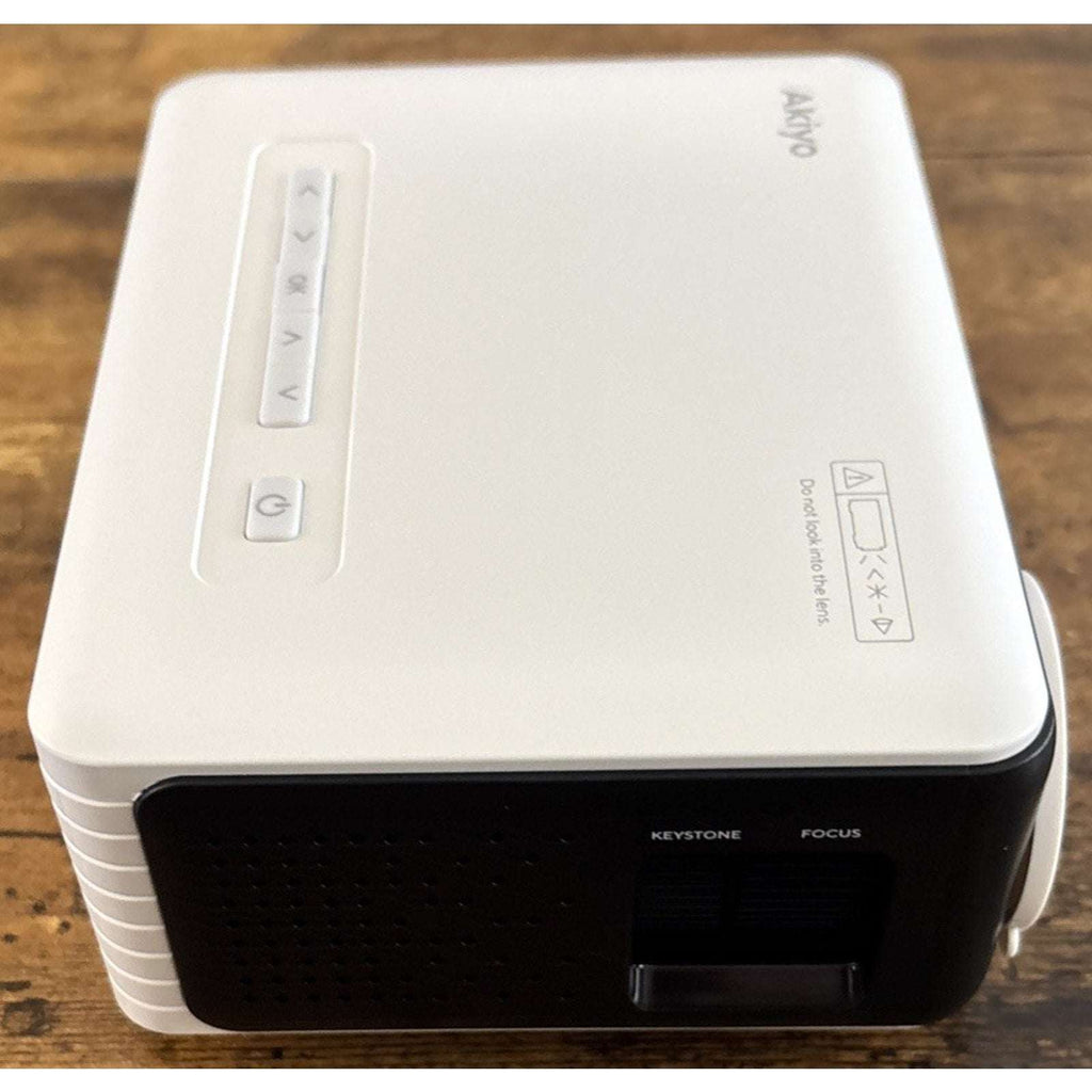 Akiyo WiFi Led Portable Projector w/ Stand & Remote Bundle iOS Android PC PS5