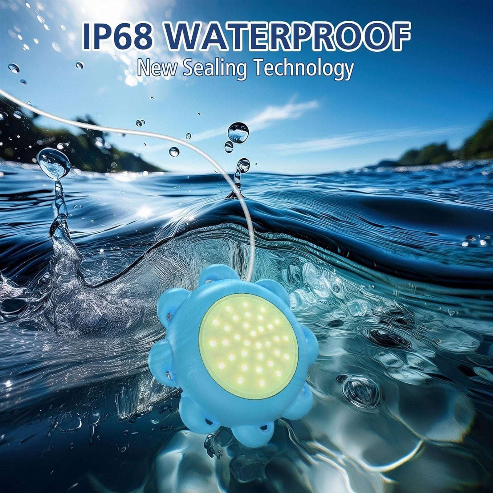 LED Pool & Fountain RGB Light Kits for Above Ground/Inground Pools APP w/Control