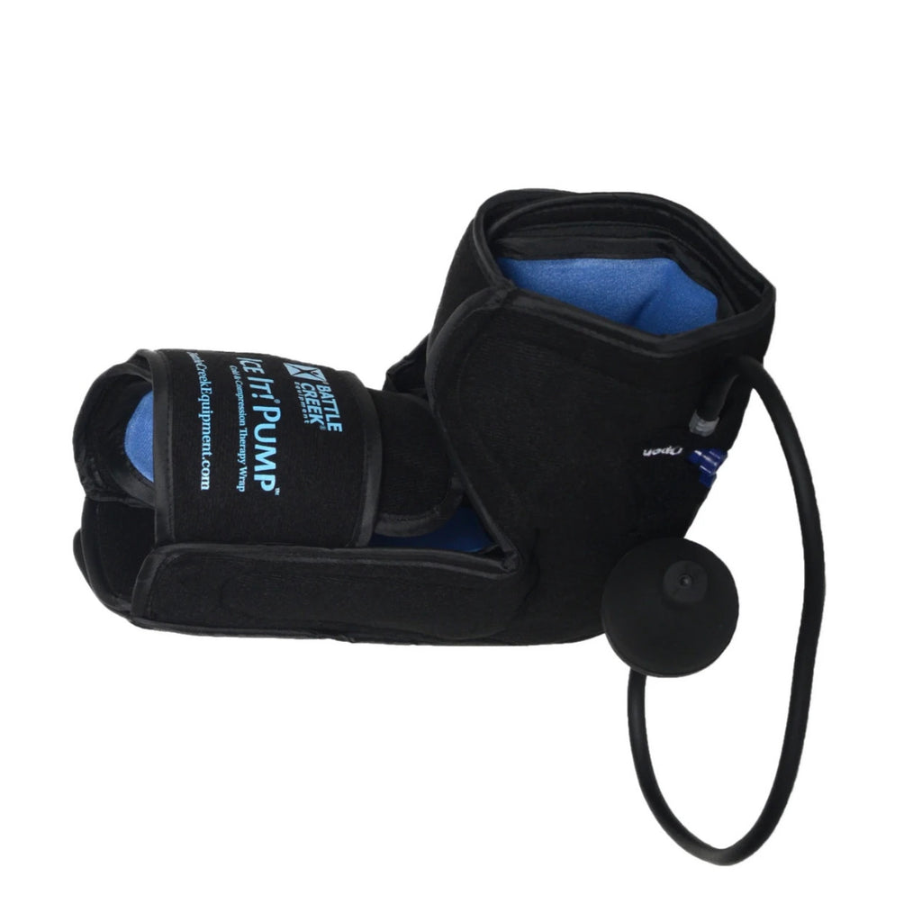 Battle Creek Ice It! Cold Compression Pump Therapy Wrap for Foot & Ankle Comfort