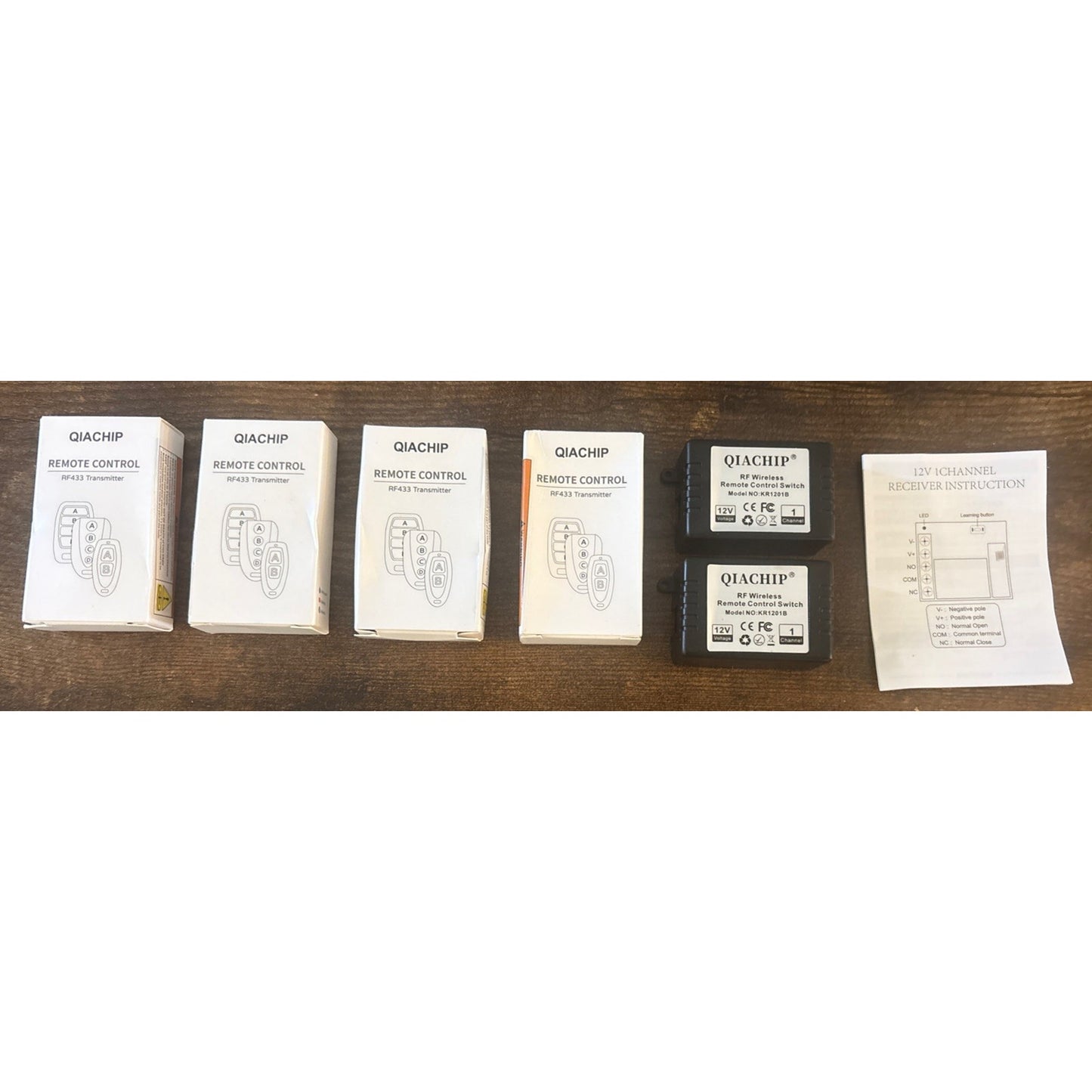 12V 1CH 433Mhz RF Remote Relay Switch Momentary Toggle Doors/Lights 2 Relays