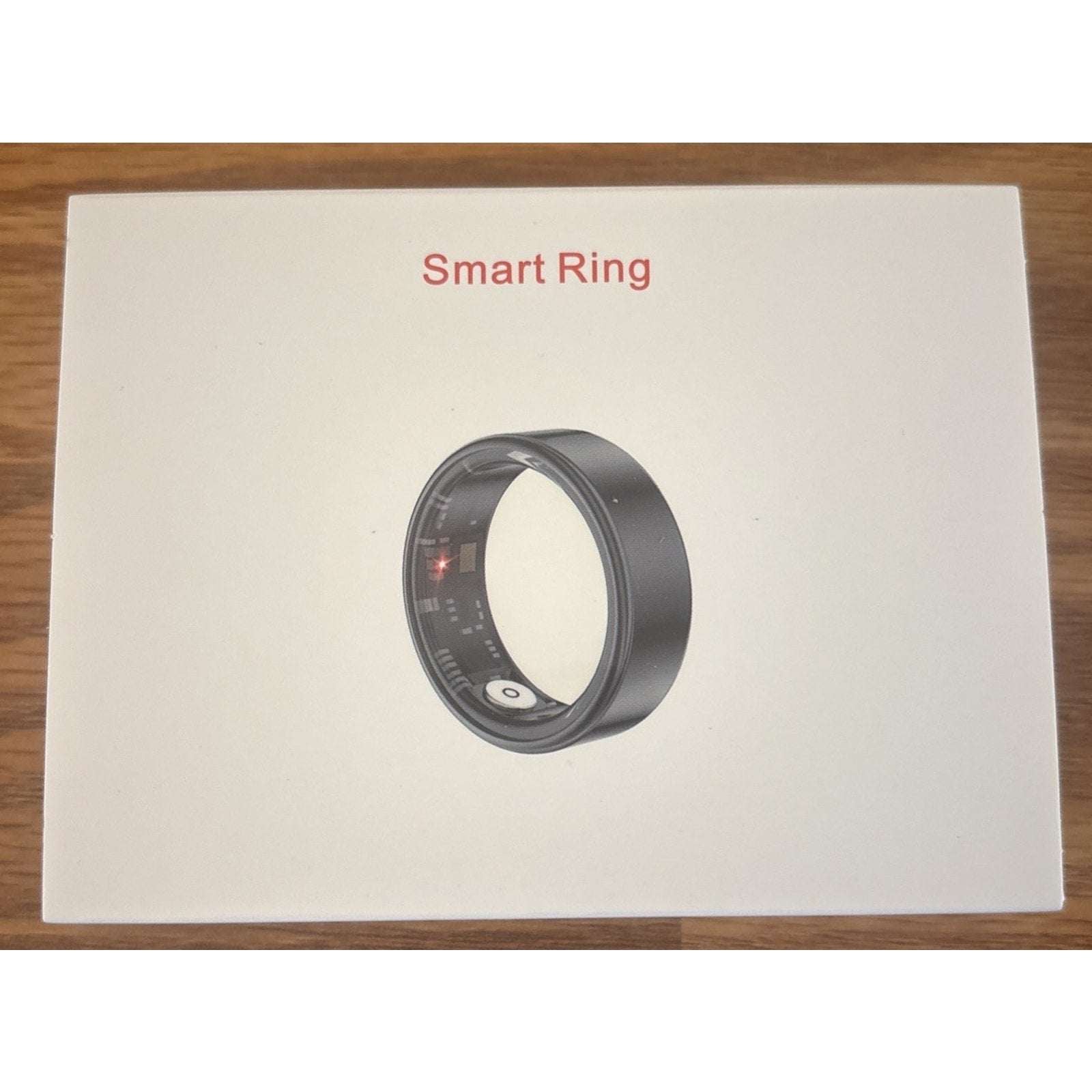 JRing Smart Ring Health Tracker Bluetooth Size 9 in Silver iOS & Android w/ App