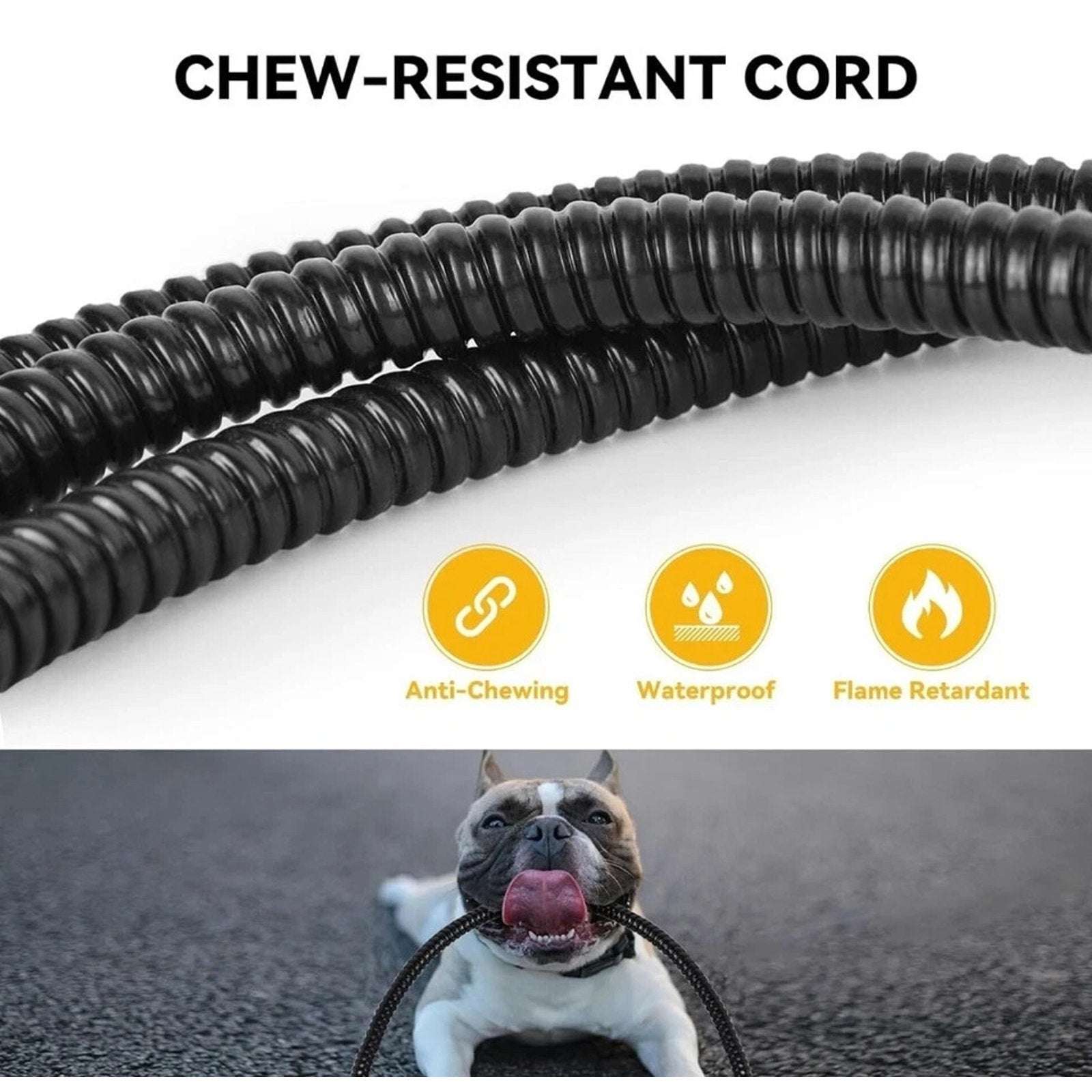 35W Heated Pet Water Bowl Waterproof Thermostatically Control AntiChew Cord 2.2L