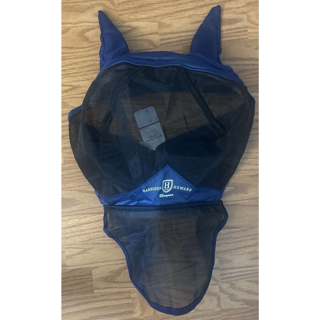 Harrison Howard Champion Horse Fly Mask w/ UV Protection, Long Nose & Ears, Full