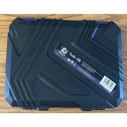 CARTMAN 150 Piece Tool Set, Home Tool Kit w/ 8V Purple Cordless Drill Set & Case