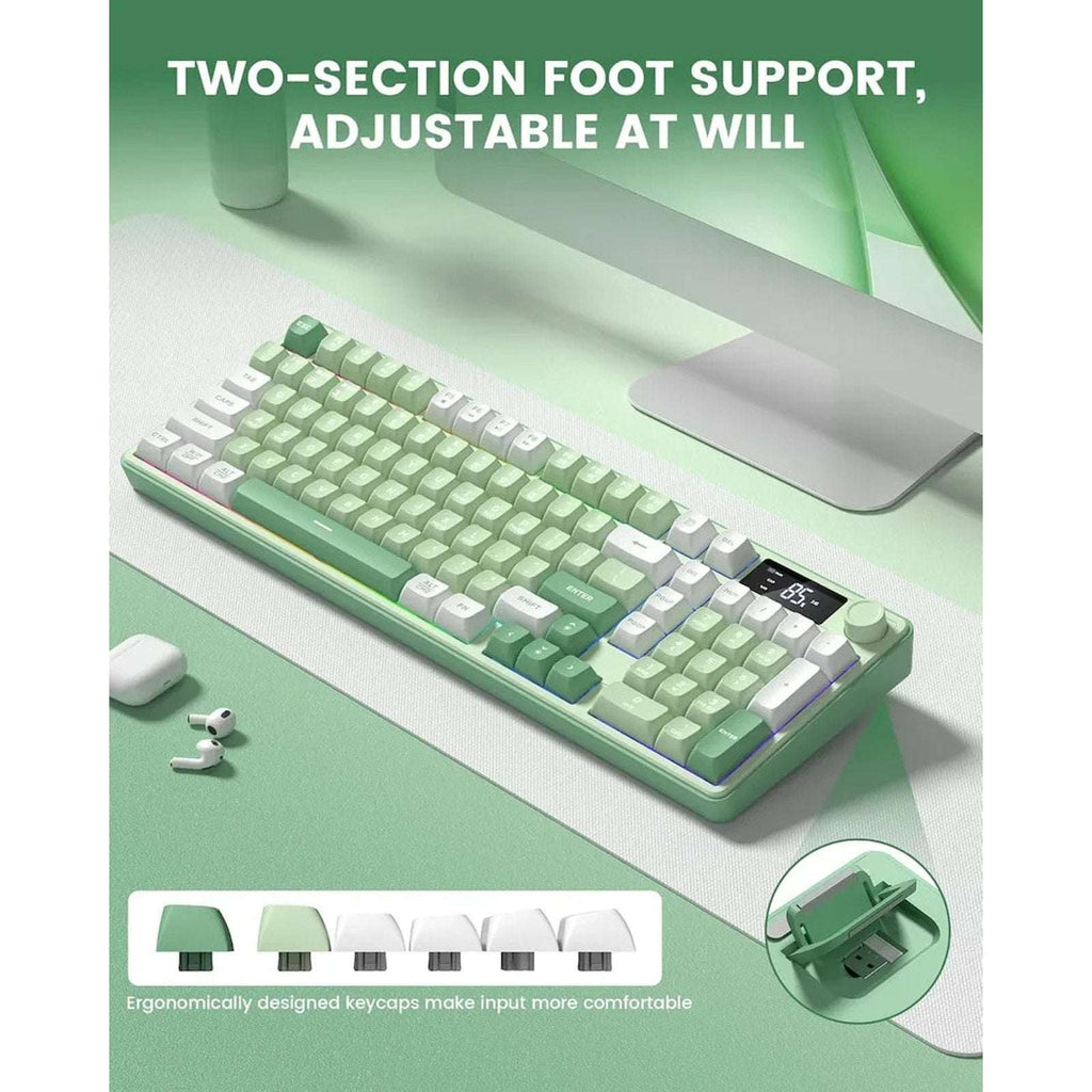 Womier DK98Pro 96% Wireless Tri-Mode RGB Smart Membrane Keyboard MultiMedia Knob