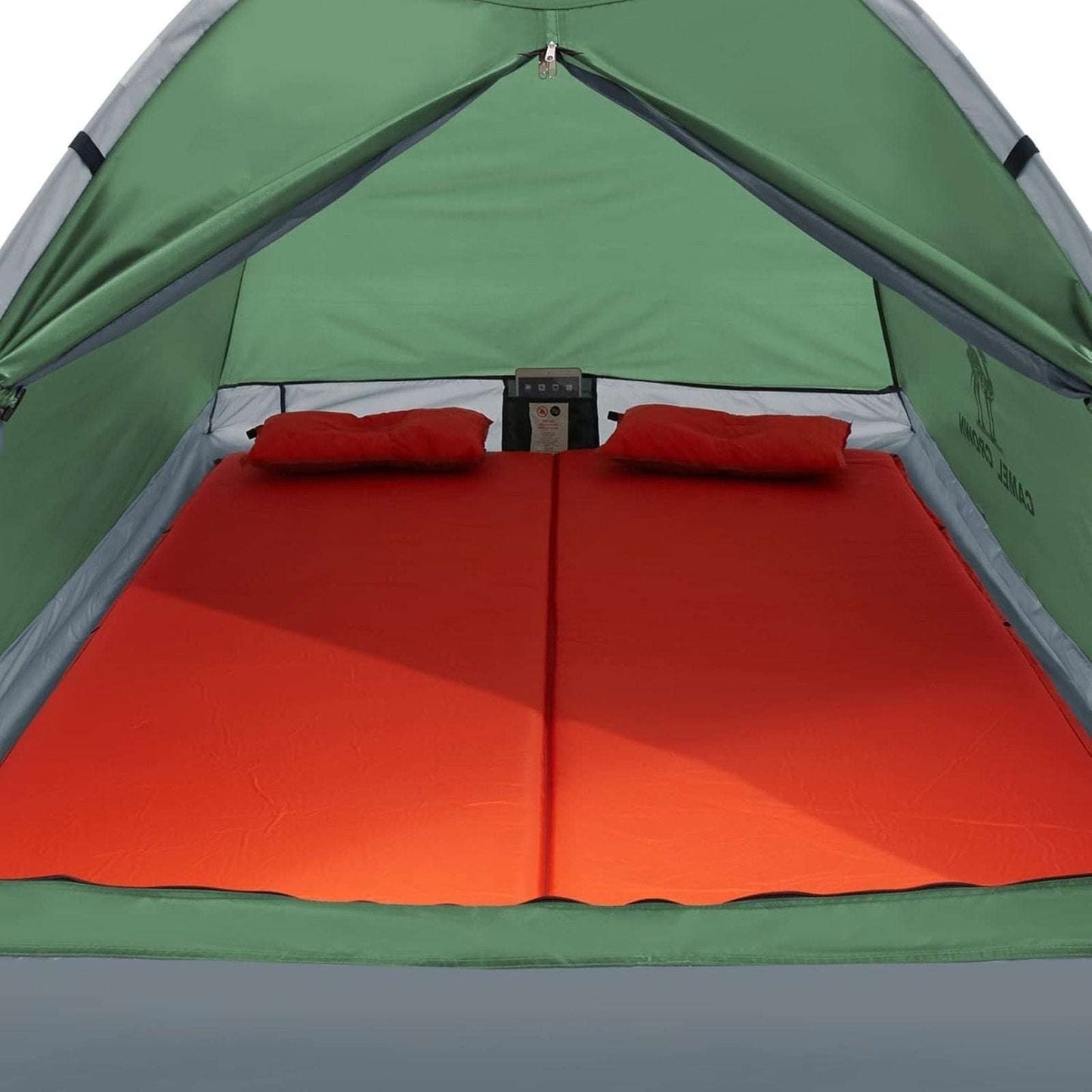 CAMEL CROWN Camping Tent Green/Grey 2 Person Waterproof Lightweight Quick Setup