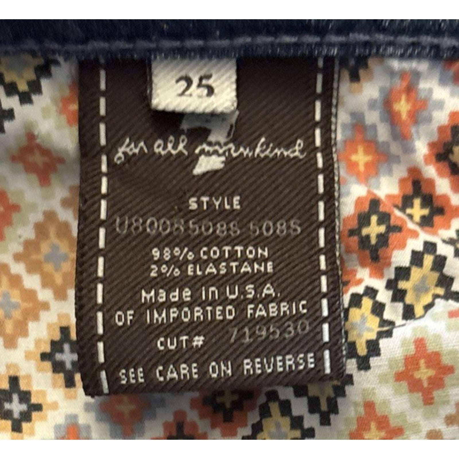 7 FOR ALL MANKIND Ginger Wide Leg Denim Medium Blue Jean Capris Size 25