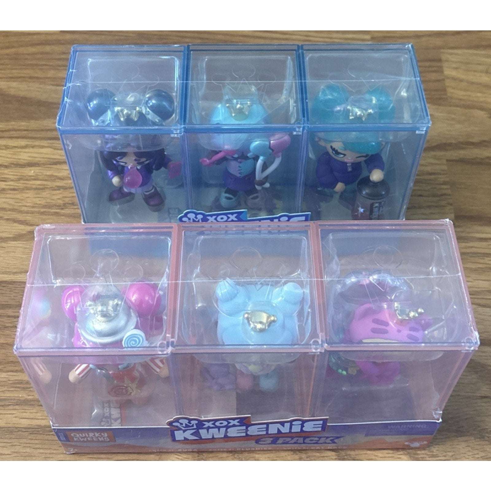 6 Count XOX KWEENIE FEARLESS KWEENS & QUIRKY KWEENS 2 x 3 PACKS New/Sealed