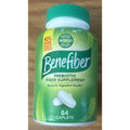 Benefiber Prebiotic Fiber Supplement Caplets 84 Count EXP 04/2027 Sealed
