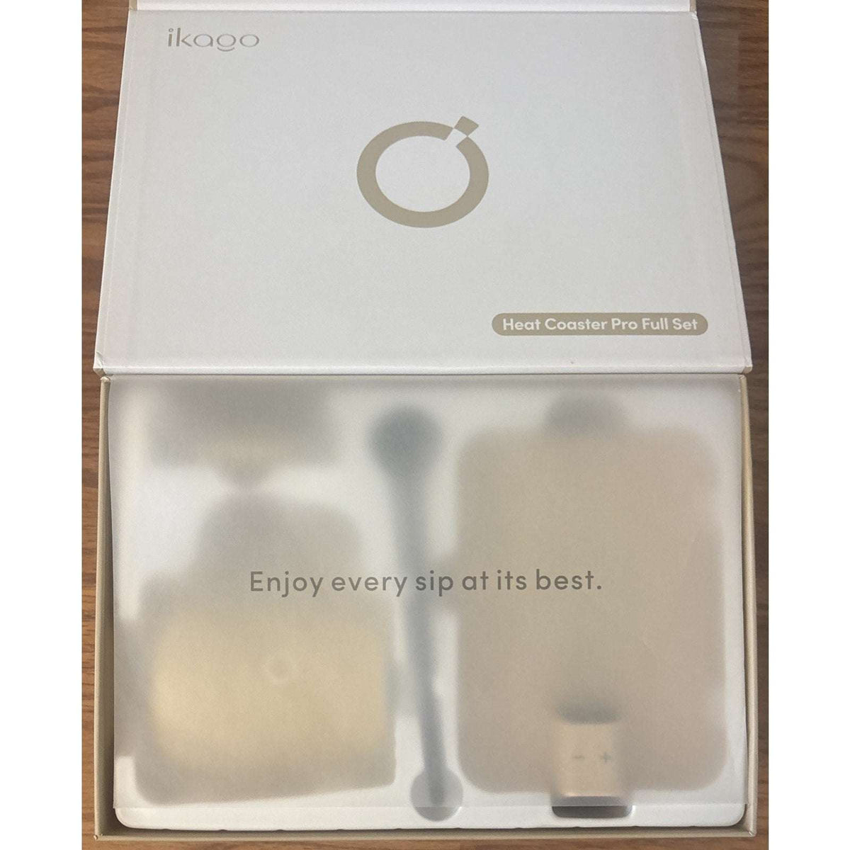 Ikago Smart Heated Coaster & Mug Warmer PRO Set - Auto-Off, Precise Temp Control