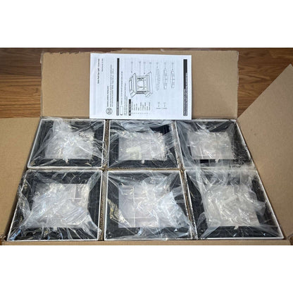 6-Pack RGB & Warm White LED Solar Powered Waterproof Fence Deck Post Cap Lights