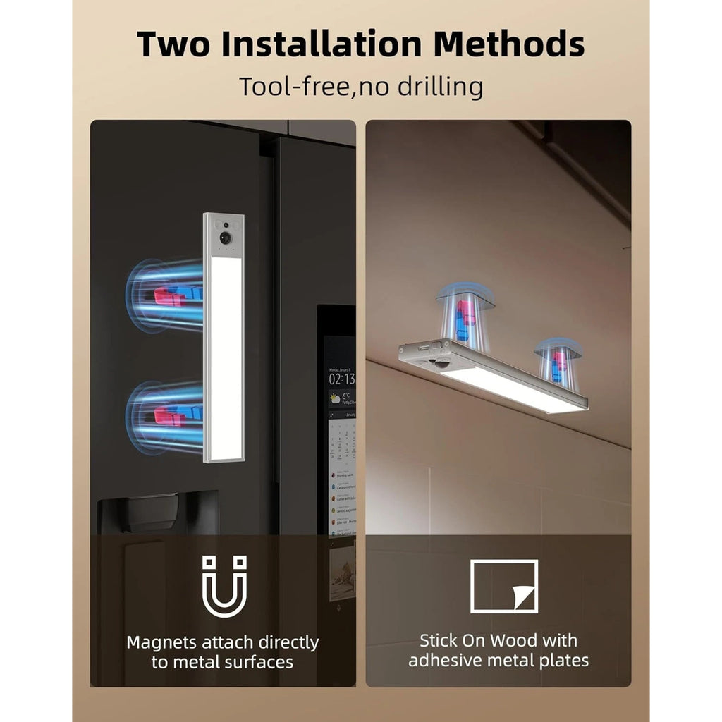 EZVALO Under Cabinet Lighting, 5Pk 10-Inch Rechargeable Motion Sensor w/ Remote