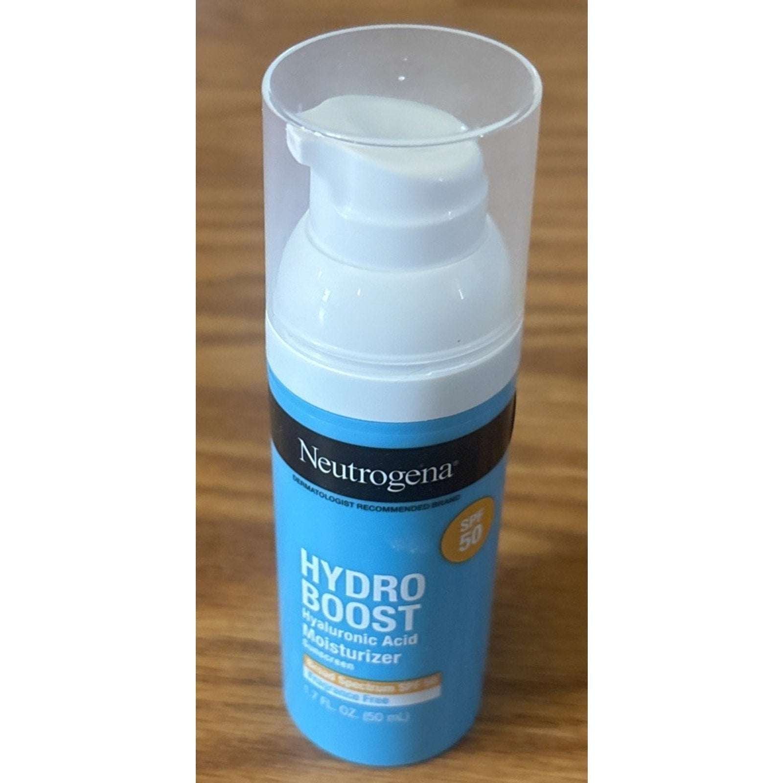 Neutrogena Hydro Boost Hyaluronic Acid Face Moisturizer with Sunscreen SPF 50