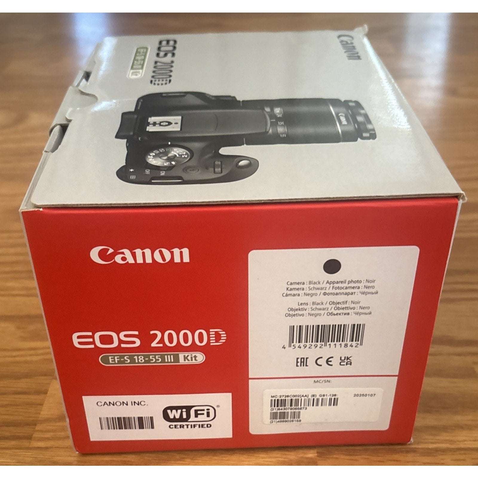 Canon EOS 2000D / Rebel T7 EF-S 18-55mm III Lens Kit + Filters, Lens, Bag & More