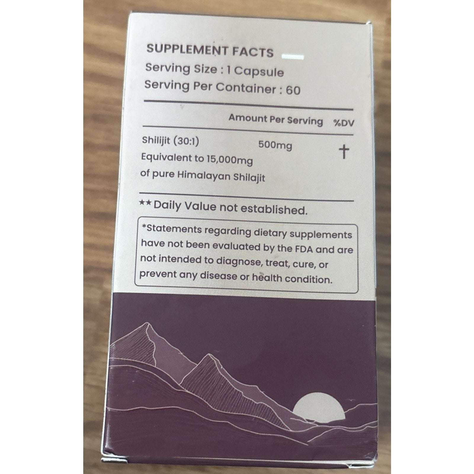 Daily UNSTUCK Me 100% PURE HIMALAYAN SHILAJIT 81% Fulvic Acid Lab Tested 60 Caps
