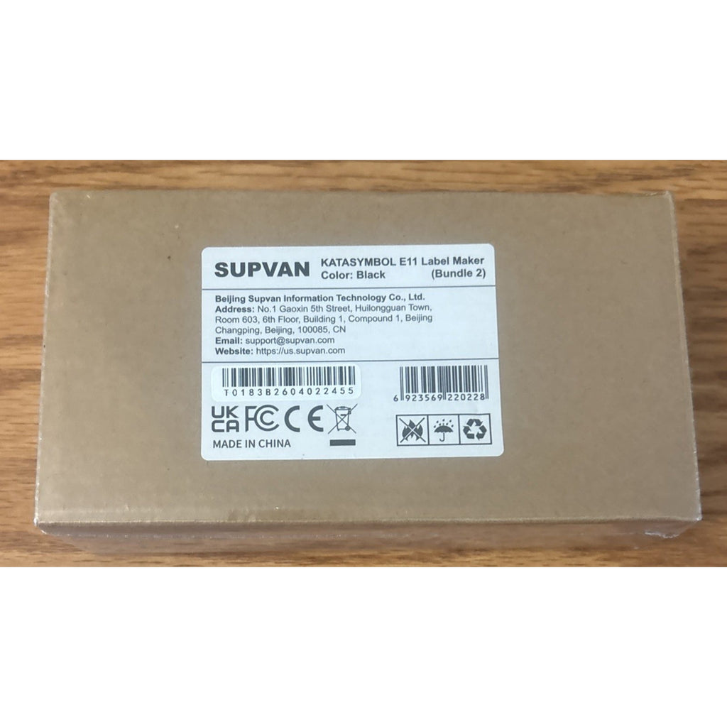 SUPVAN E11 Thermal Inkless Label Maker Bluetooth Keyboard Rechargeable APP Comp