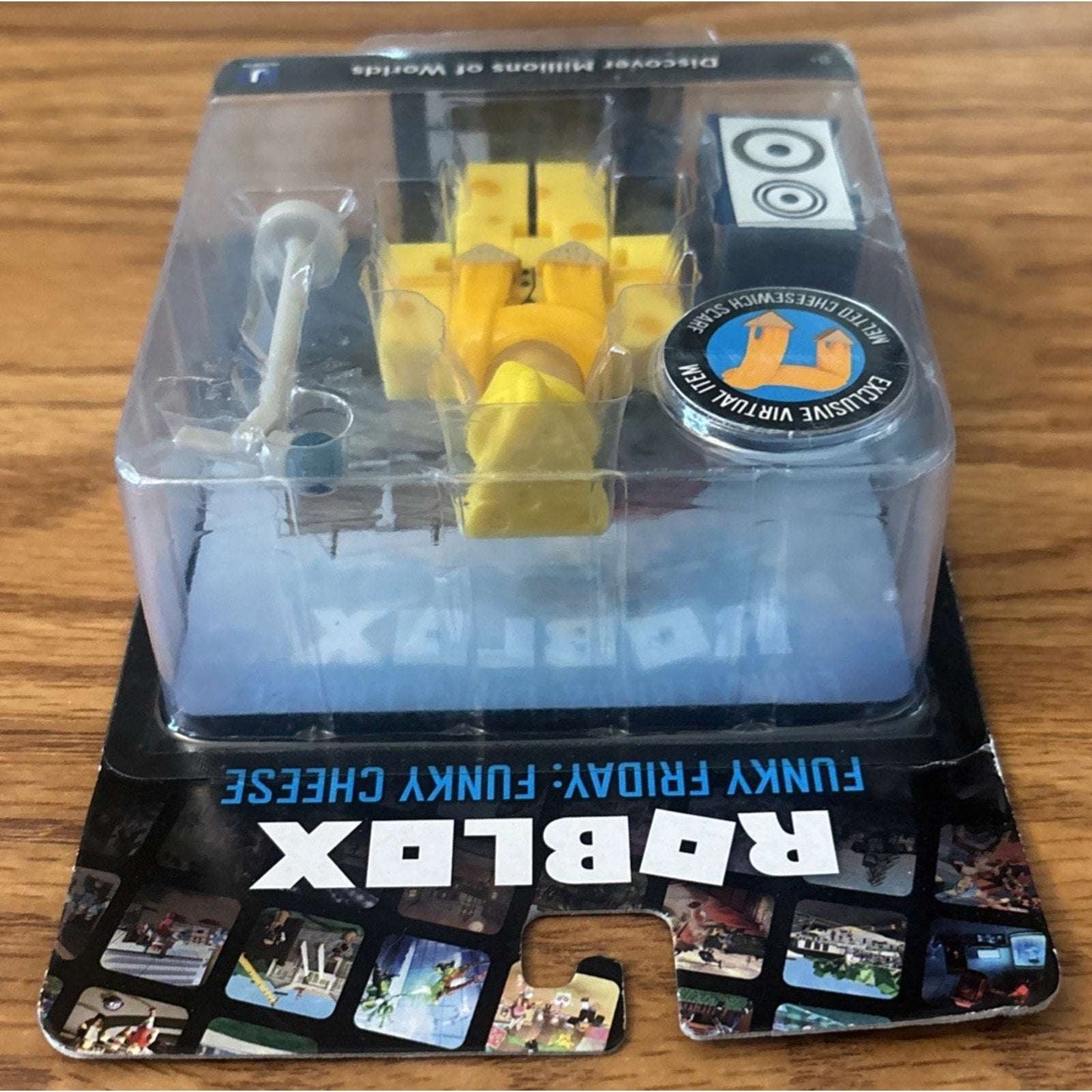 Jazwares Roblox Funky Friday Funky Cheese Action Figure & Exclusive Virtual Code