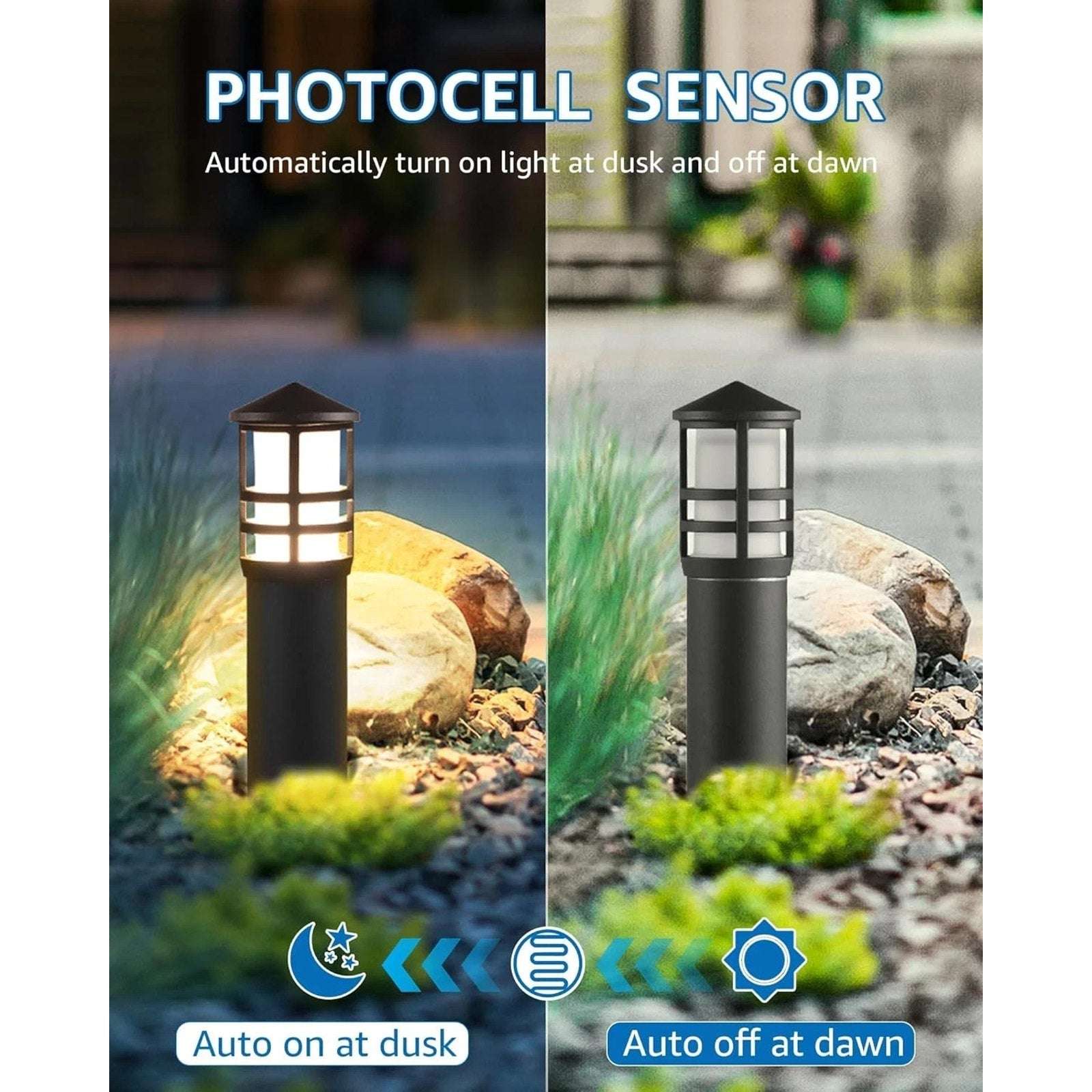 SUNVIE 100W Low Voltage Landscape Transformer Outdoor Lights Timer Photocell