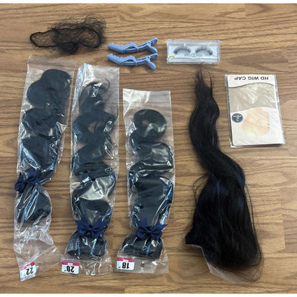 100% Raw Indian Body Wave Temple Real Human Hair Extension Bundle 18 20 22 Inch