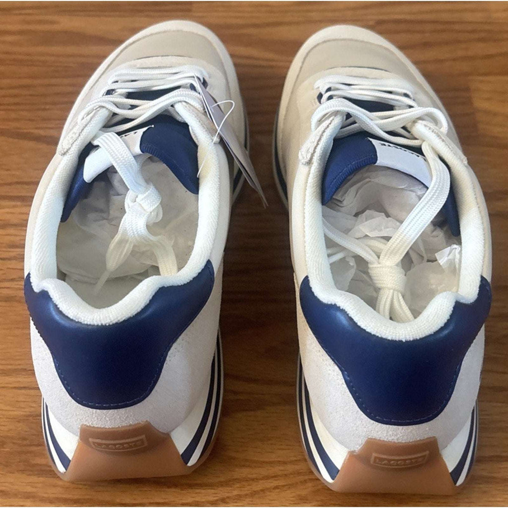 Lacoste L-Spin 223 1 SMA 746SMA0005 Off-White Navy Streetwear Mens Sneakers 11.5