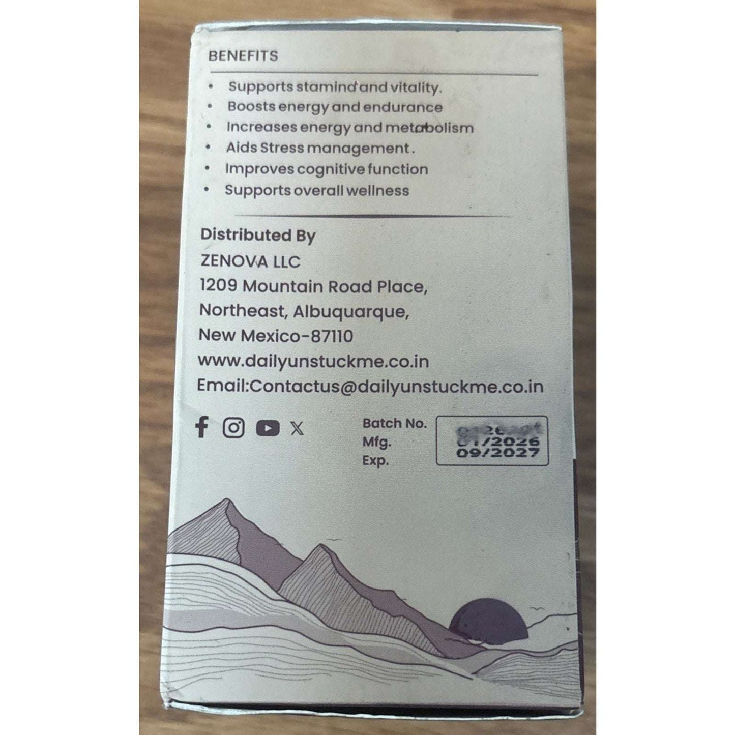 Daily UNSTUCK Me 100% PURE HIMALAYAN SHILAJIT 81% Fulvic Acid Lab Tested 60 Caps
