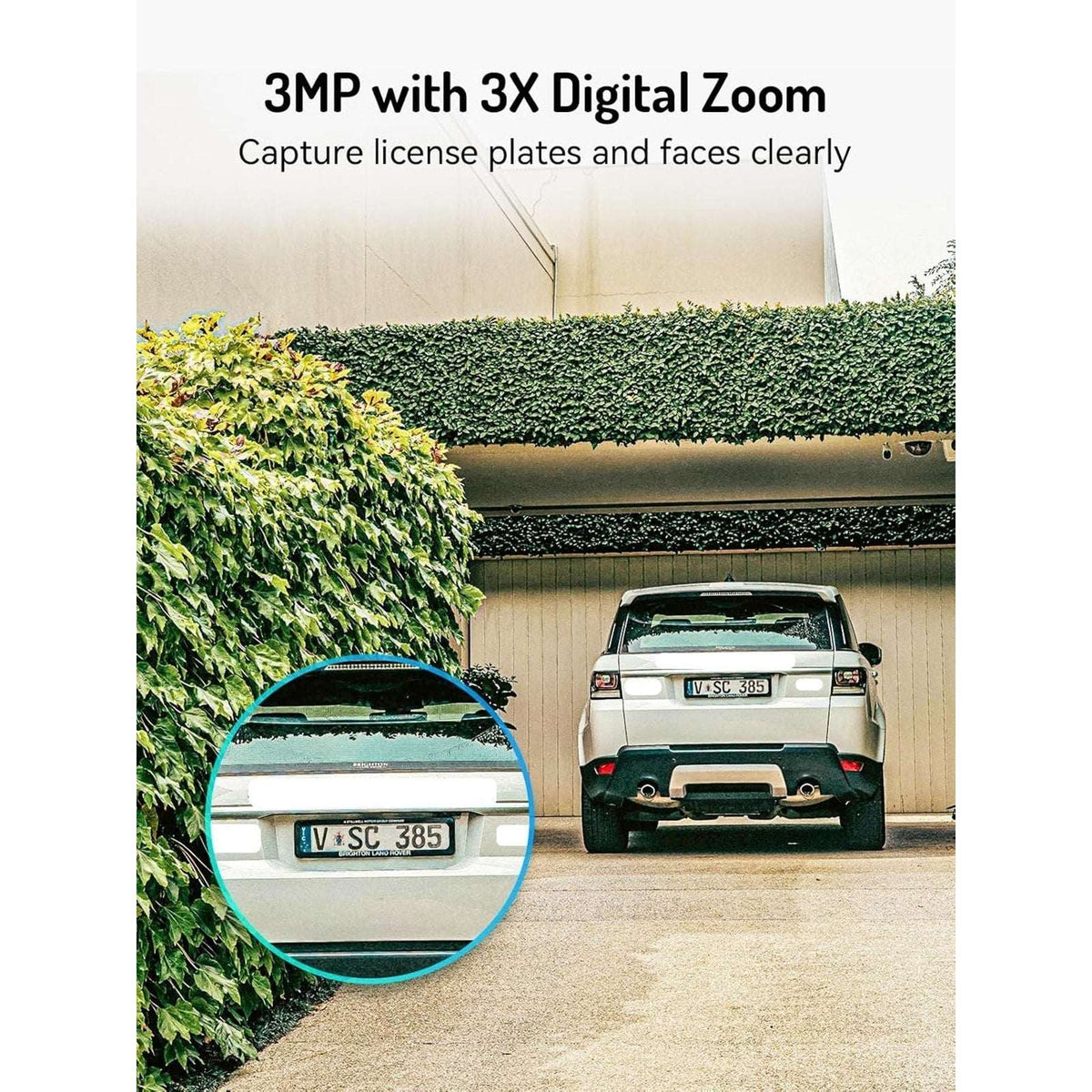 blurams 2K Solar Outdoor Wireless Camera 360° PTZ Security Cam Auto Track Color