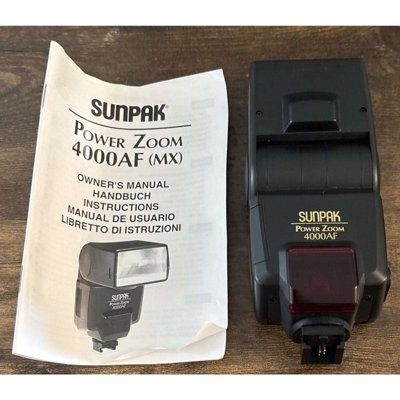 SUNPAK POWER ZOOM 4000AF FOR Minolta i, xi, si Series PZ4000AF