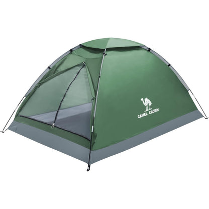 CAMEL CROWN Camping Tent Green/Grey 2 Person Waterproof Lightweight Quick Setup