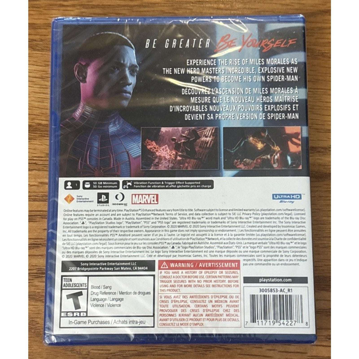 PS5 Marvel Spider-Man: Miles Morales - PlayStation 5 Game New and Sealed