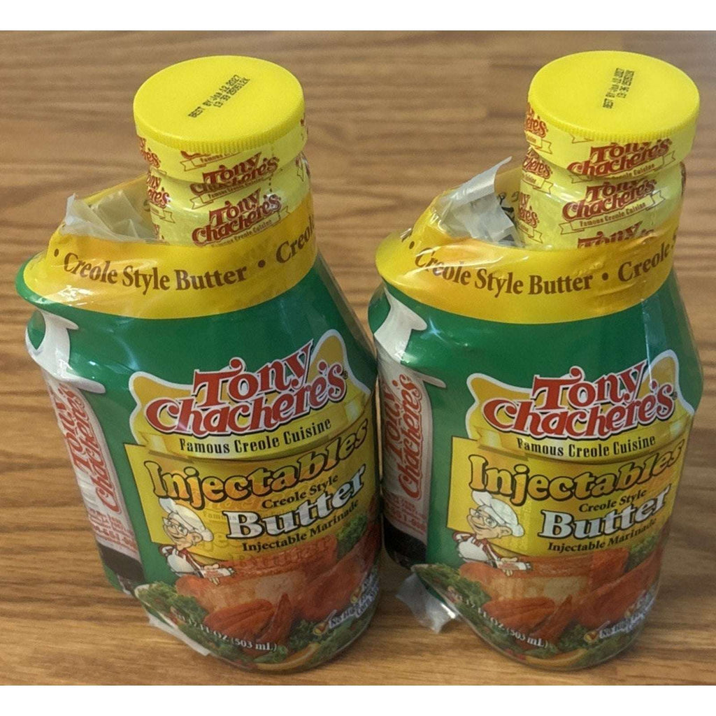 Tony Chachere's Injectables Creole Cajun Style Butter Marinade 17oz - Lot of 2