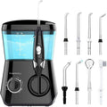 TUREWELL Water Dental Flosser for Gums Teeth Braces Cleaner Pick with 8 Jet Tips