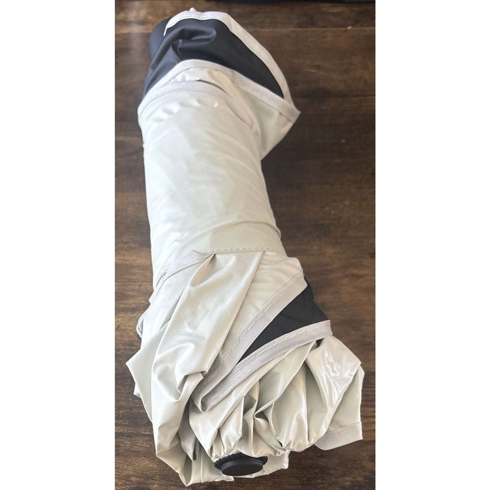 TORRAS Car Windshield Sun Shade Umbrella w Organizer - Universal Beige Blocks UV