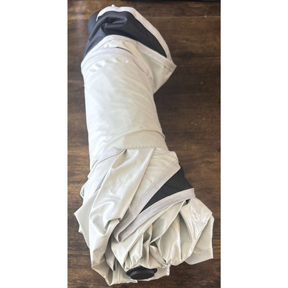 TORRAS Car Windshield Sun Shade Umbrella w Organizer - Universal Beige Blocks UV