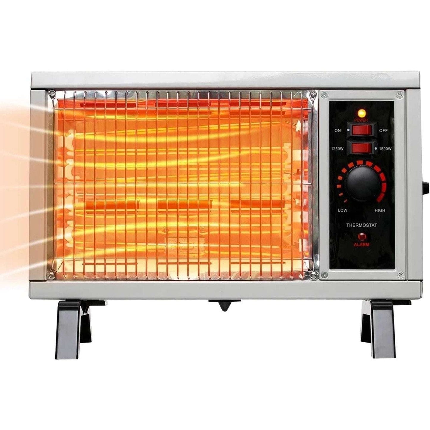 ETL Portable Fast Radiant Heater RH02 1500/1250W Tip-Over Cutoff Overheat Protec