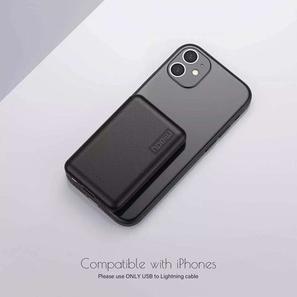 Miady 2-Pack 5000mAh Mini Portable Charger, 5V 2.4A USB-C Output Fast Charging
